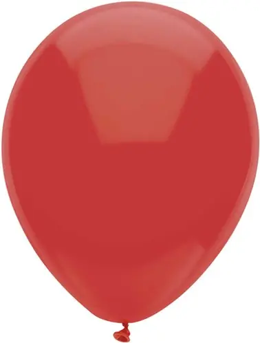 Ballon uni rood (Ø30cm, 100st)