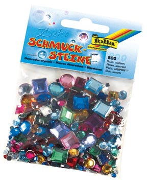 SIERSTENEN VORMEN ACRYL ASS 800 STUKS