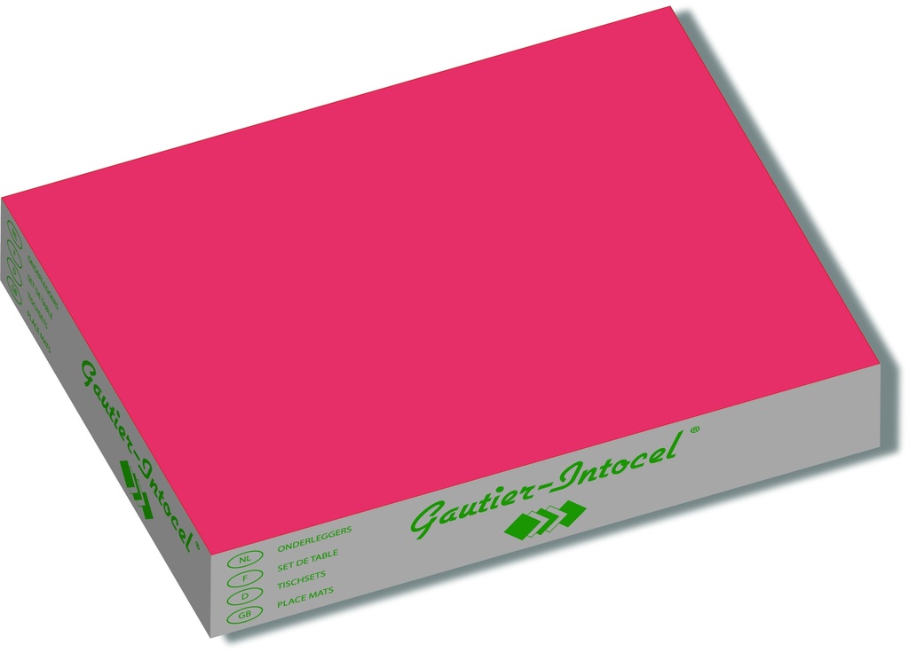 placemats 500 stuks (fond rood) 30x39cm