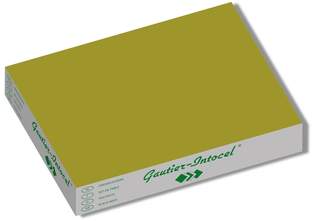 placemats 500 stuks (olijf) 30x39cm