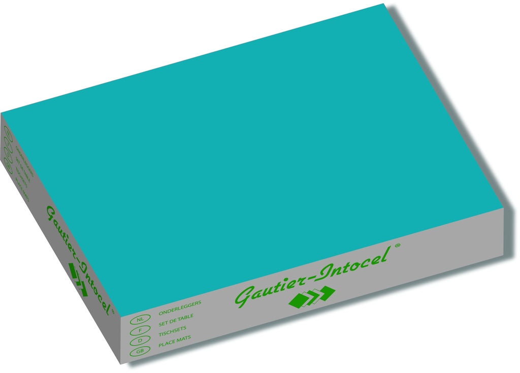 placemats 500 stuks (cyaan) 30x39cm