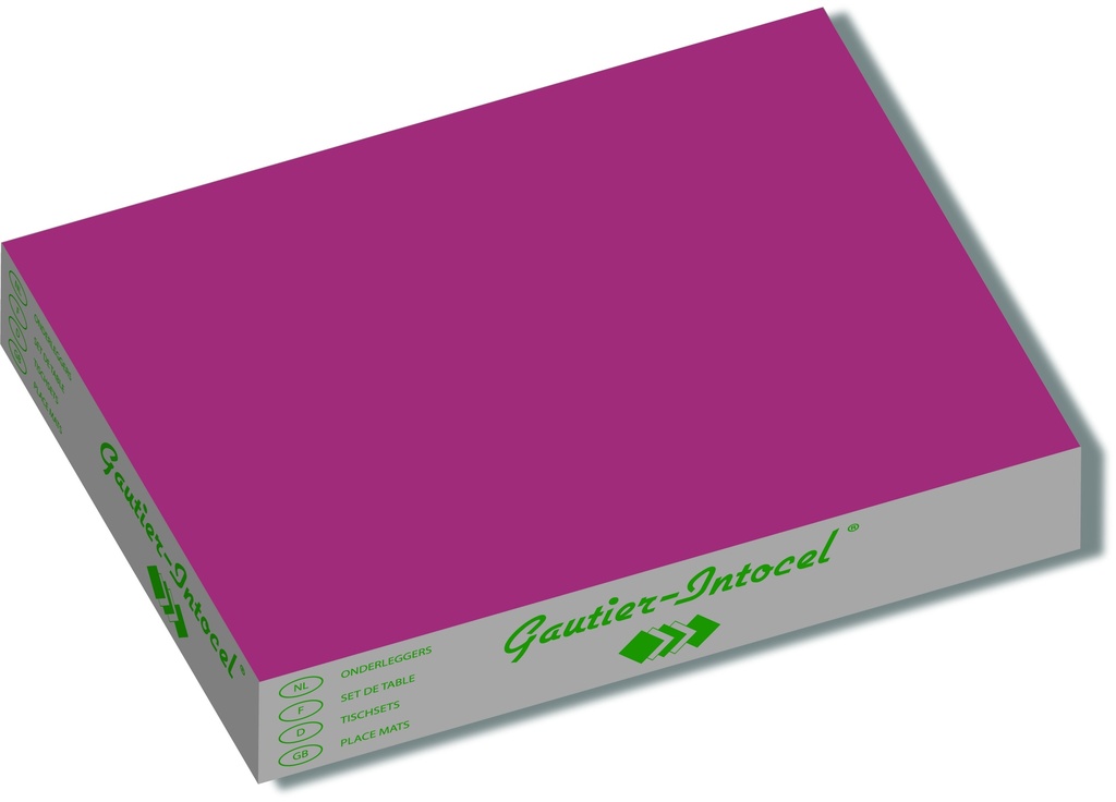 placemats 500 stuks (fond wijnrood) 30x39cm