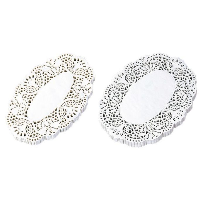 Dentellen 250St Wit (31X23Cm, Ovaal)