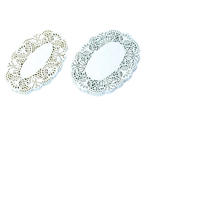 Dentellen 250St Wit (38X28Cm, Ovaal)