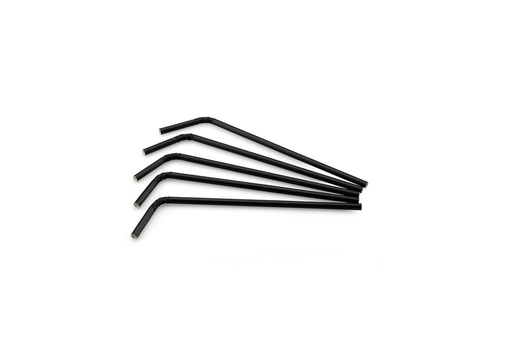 Buigrietjes Papier (Fsc®) Zwart Ø 6 Mm / 24Cm Zak À 200
