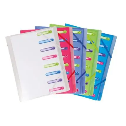 Chromaline Sorteermap Pp 3 Kleppen - 8 Indelingen - Geassorteerde Kleuren