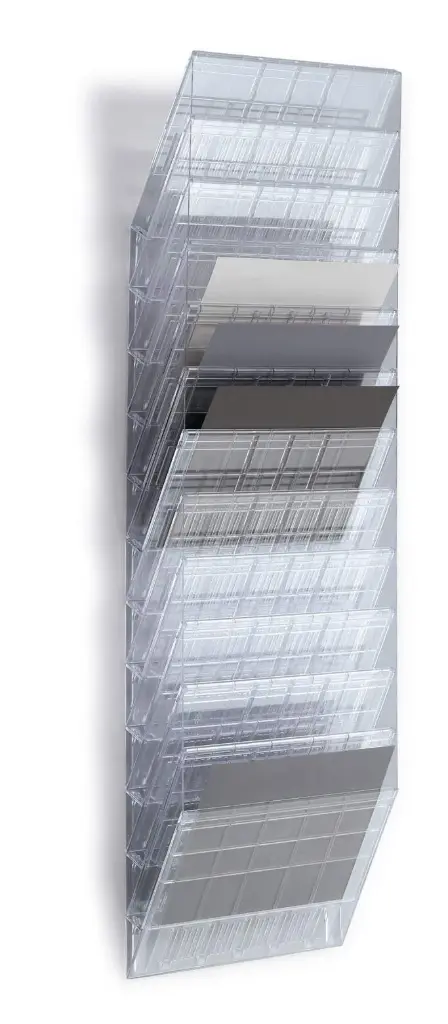 Folderhouder Flexiboxx 12 A4 Liggend Formaat, Transparant