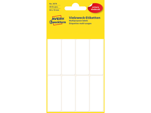 Etiket Zweckform 50X19Mm Wit