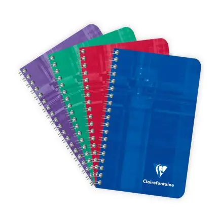 Notitieboekje Spiraal 7,5X12Cm 50 Blad Q5X5Mm - Geassorteerde Kleuren