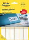 Zweckform etiketten, 50x19 mm, 486st, wit