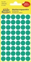Etiket Avery Zweckform 3143 Rond 12Mm Groen 270 Stuks