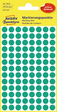 Zweck Etiketten (8Mm (Rond), Groen)