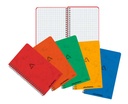 Spiraalschrift Karton (8X13,5Cm, 80Blz, Geruit)