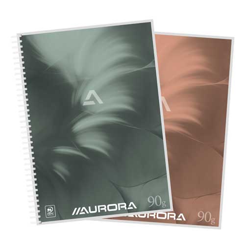 Spiraalschrift (A4, 100Blz, Commercieel Geruit+ Kantlijn)