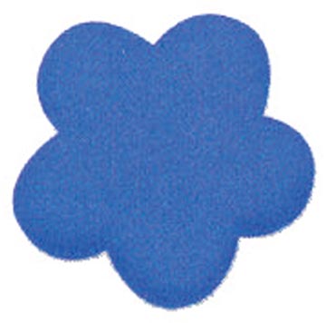 Zakje met 400 plakvorm bloem 10 kleuren