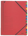Sorteermap A4 12 Blad (Rood)
