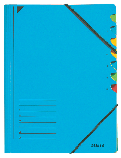Sorteermap A4 7 Blad (Blauw)
