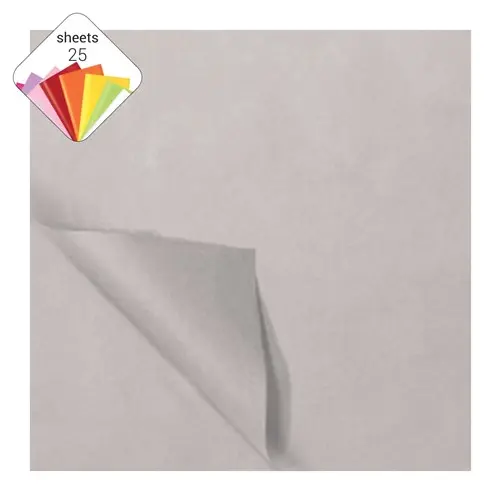 Zijdevloei Papier Zilver (50X70Cm,25 Vel)