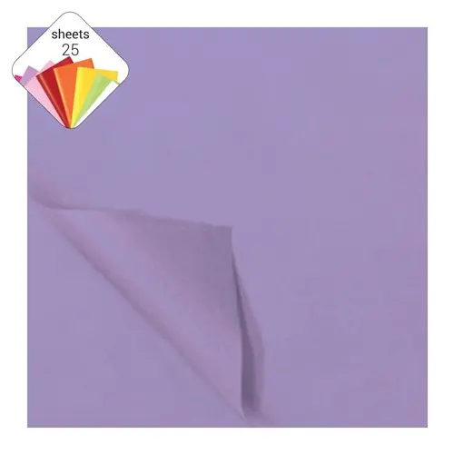 Zijdevloei Papier Lila (50X70Cm,25 Vel)