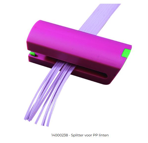 Splitter voor PP linten, slierten effect 