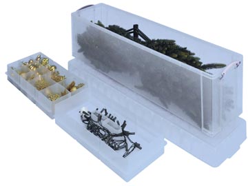 Opbergdoos Transparant Useful (77L) met 2 verdelers