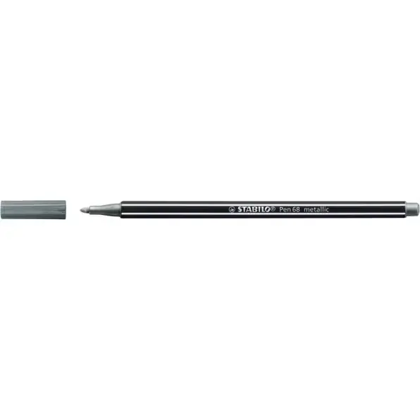 Stabilo Pen 68 (zilver metalic)