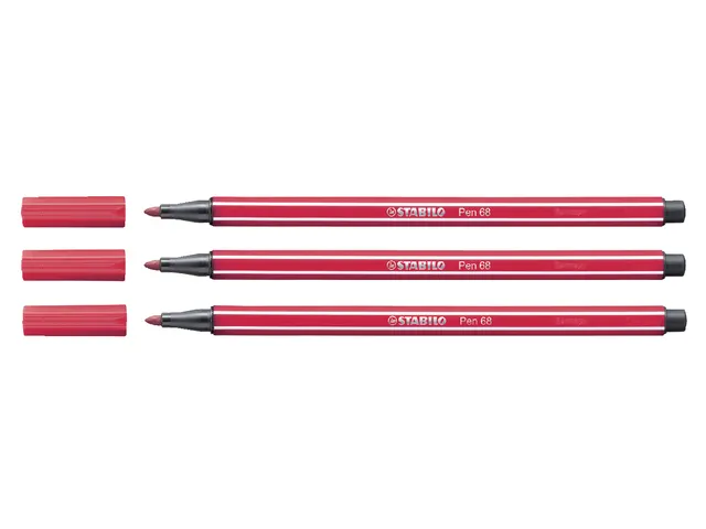 Stabilo Pen 68 (Donkerrood)