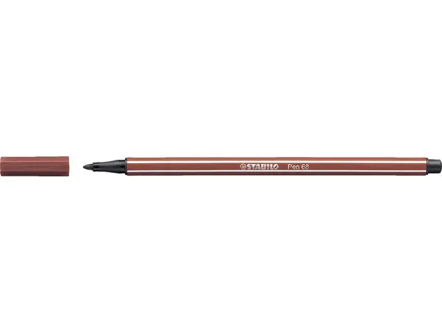 Stabilo pen 68 (aarde rood)