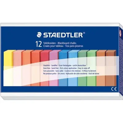 Staedtler Doos 12 Gekleurd Bordkrijt