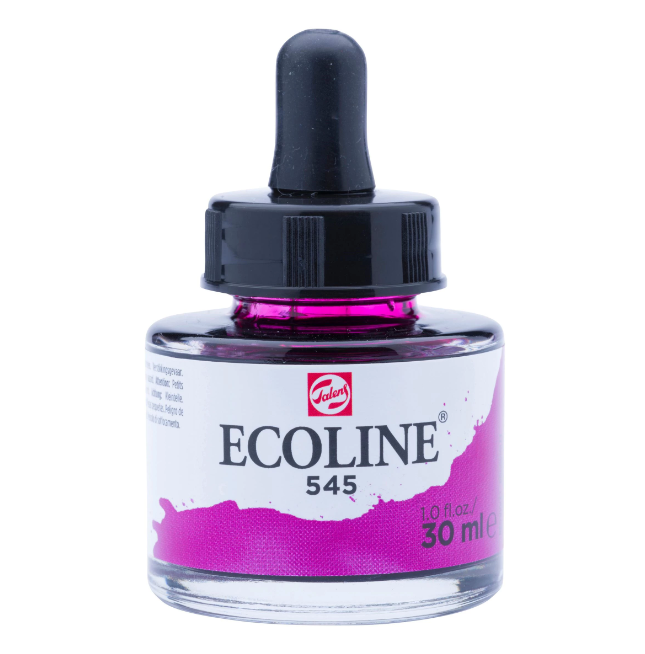 Ecoline Vloeibare Waterverf Fles 30 Ml Roodviolet 545