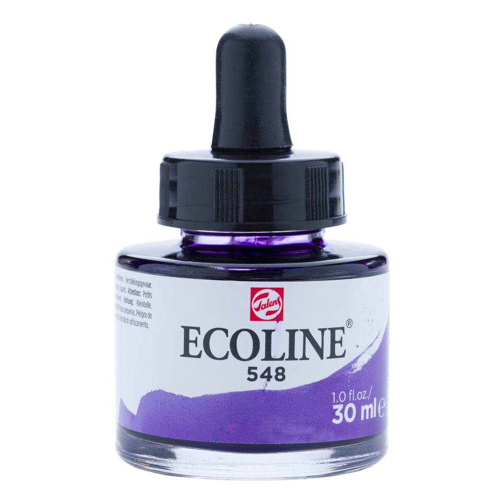 Ecoline Vloeibare Waterverf Fles 30 Ml Blauwviolet 548