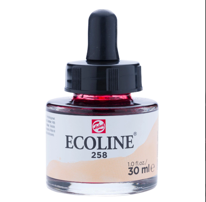 Vloeibare Waterverf Fles 30 Ml Abrikoos 258
