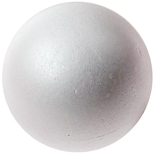 Zak met 10 polystyreen bollen 4 cm