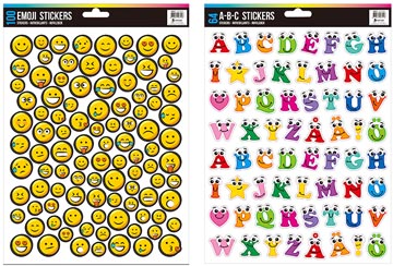 stickers ster/smile a4 glitter
