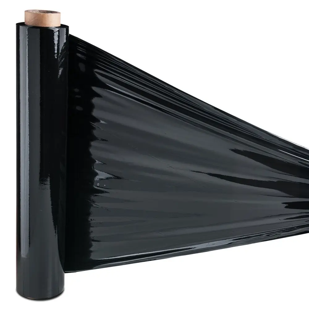 Stretchfolie zwart 50cm/300m 23my - 1015023N