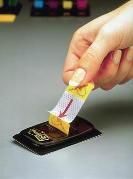 Post-It Index 'Sign Here', Ft 25,4 X 43,2 Mm, Houder Met 50 Tabs