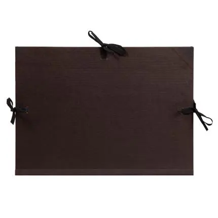 Tekenmap Kraft Met Klep En Lint A3+ - Zwart