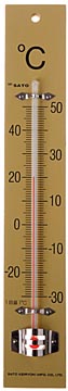 Houten thermometer 25 x 4 cm