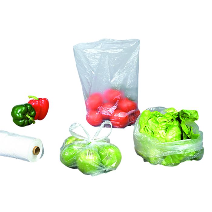 HDPE zak op rol 10µ - transparant - 350x450mm - 50 stuks