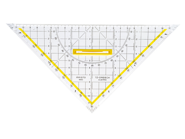 Tz-Geodriehoek 25Cm Met Handvat Aristo