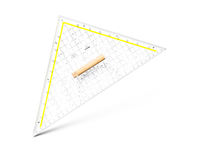 TZ-GEODRIEHOEK 32.5CM HOUTEN GREEP ARISTO
