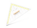 Tz-Geodriehoek 32.5Cm Houten Greep Aristo