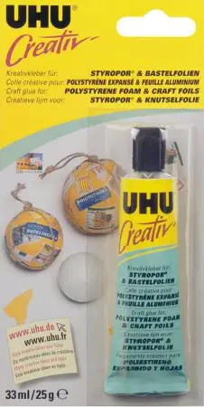 Uhu Creativ'Lijm Styropor En Knutselfolie 25Gr.