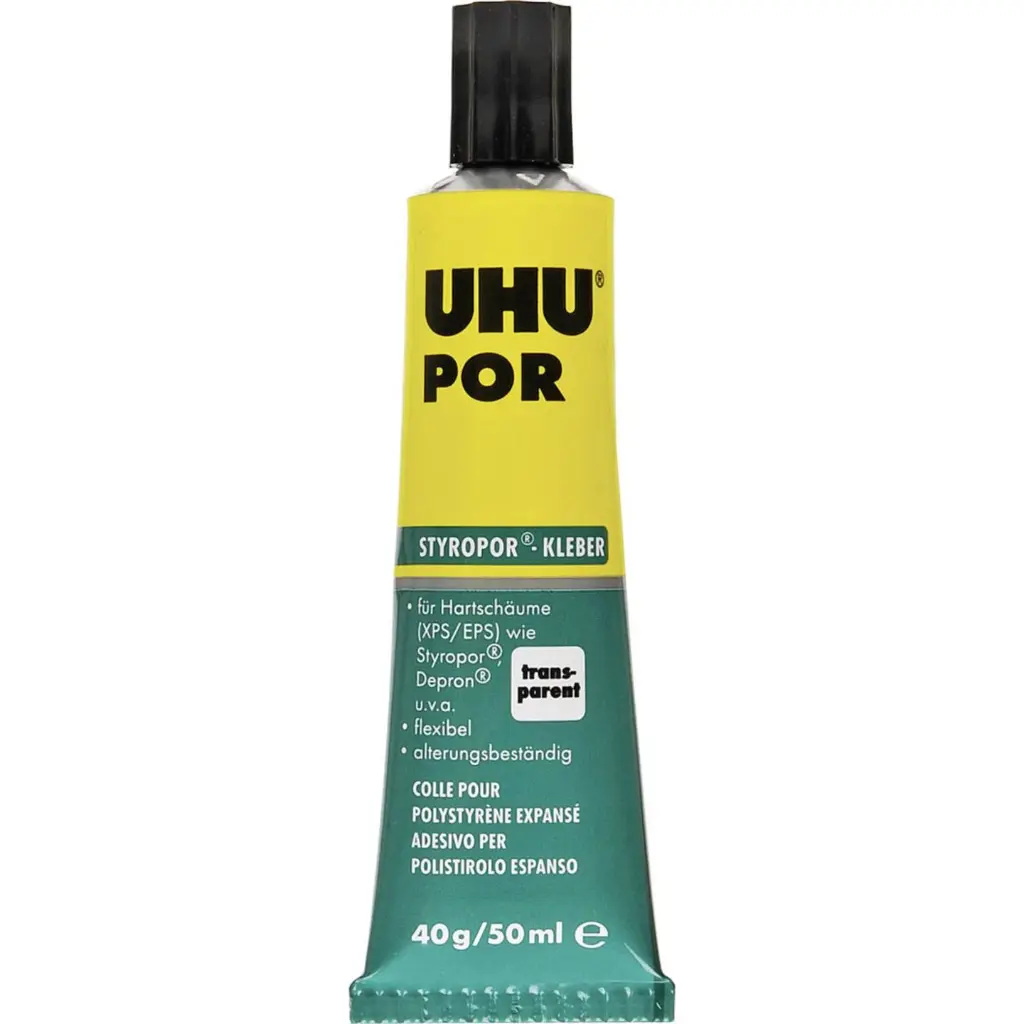 UHU por lijm styropor 40gr (50ml)