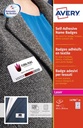 Zweckform Avery Zelfklevende Badge, 63,5 X 29,6 Mm, 540 Stuks, Wit, Laser