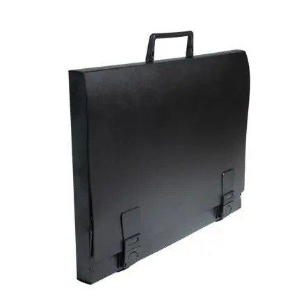 Koffertje Grafische Kunsten Met Handvat Rug 26 Mm Hard Pp 12/10De - 1/2 Raisin - Zwart, 380X530Mm