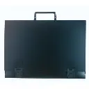 Koffertje Grafische Kunsten Met Handvat Rug 26 Mm Hard Pp 12/10De - 1/2 Raisin - Zwart, 380X530Mm
