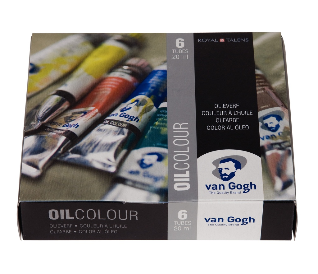 Van Gogh Olieverf Kist Basic Met 10 Kleuren In Tubes Van 40 Ml + Accessoires
