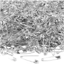 Metalen Veiligheidsspelden, Zilver, L: 22 Mm, Dikte 0,6Mm, 500 Stuks