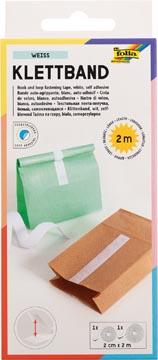 Velcro Tape 2M X 20Mm Wit 2St